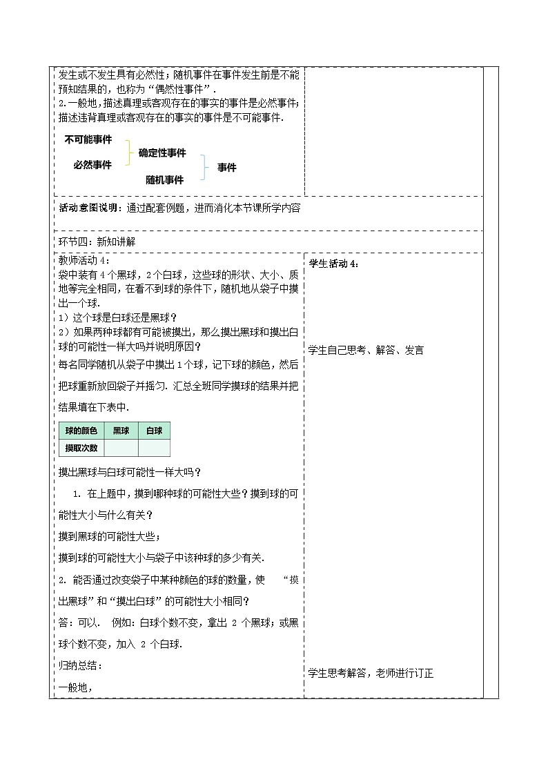 人教版数学九年级上册25.1.1《随机事件》 课件+教案03