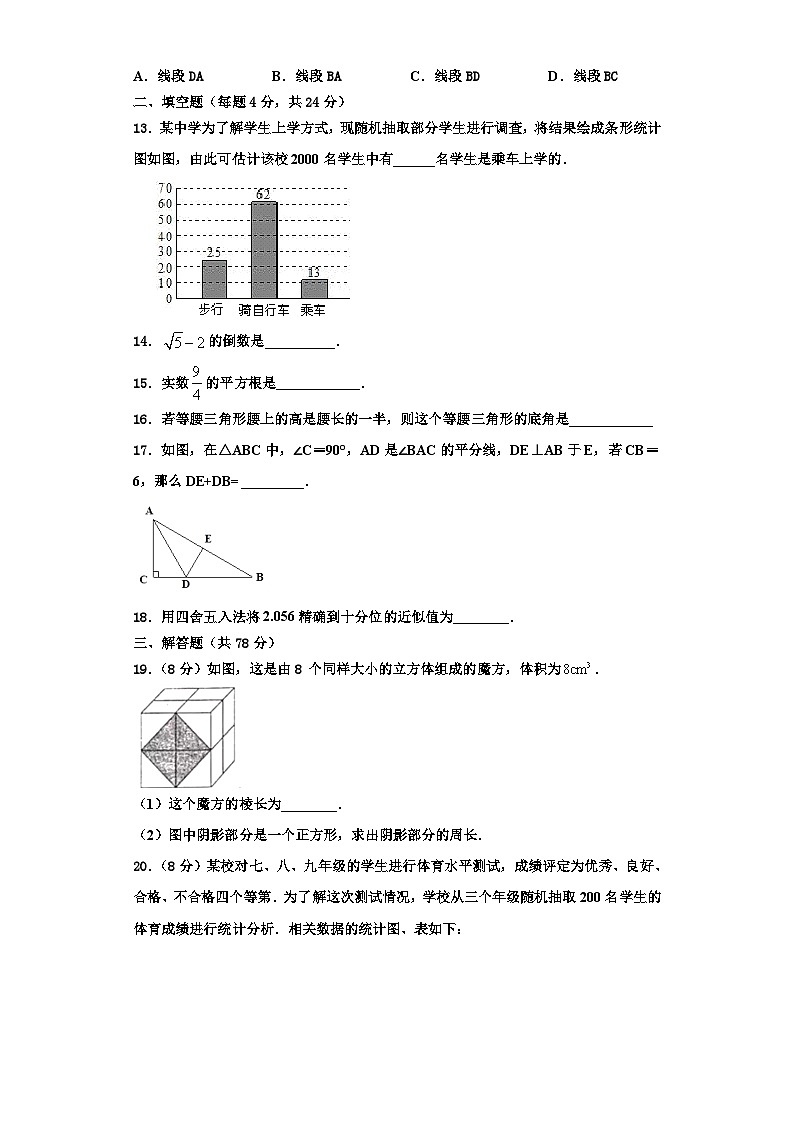 重庆市南川区部分学校2023年数学八年级第一学期期末达标检测试题【含解析】第3页