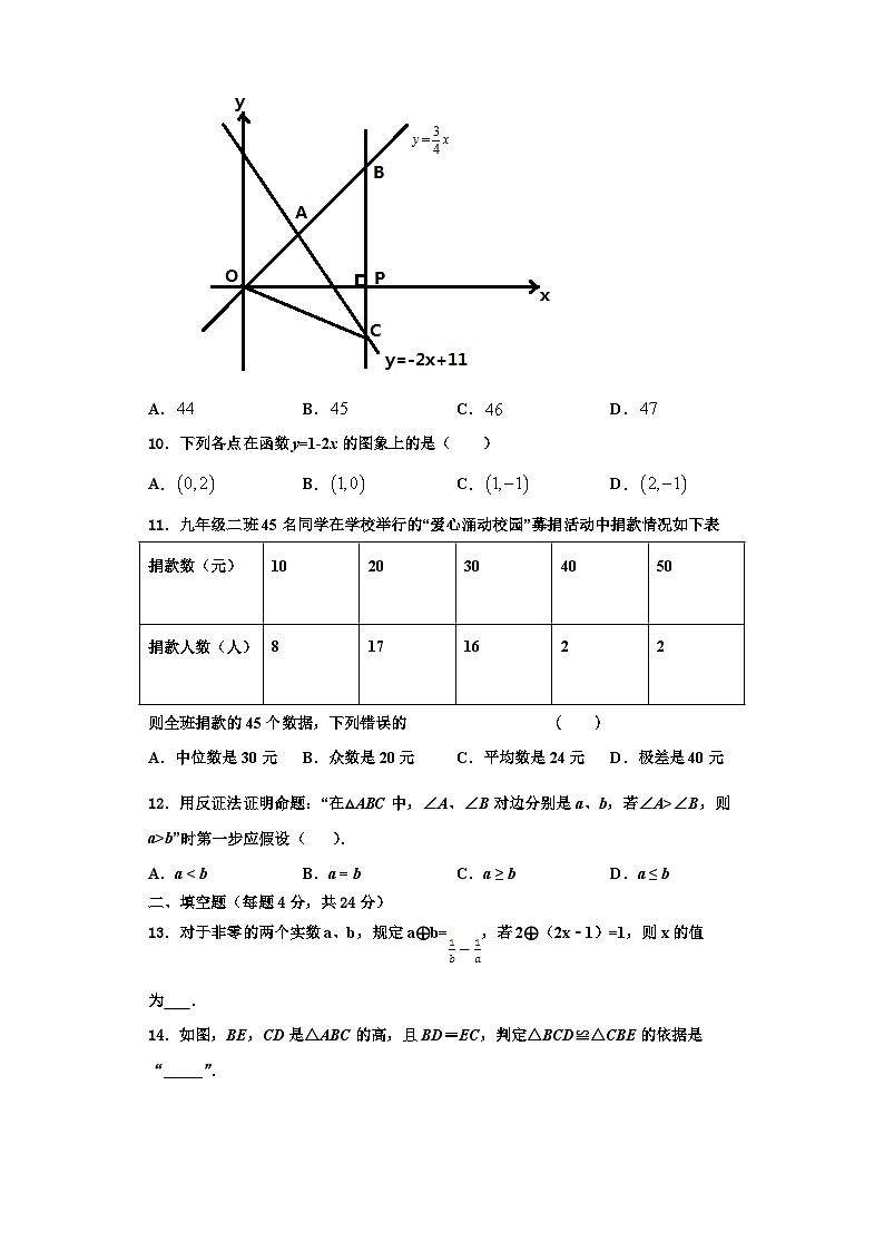 重庆市南开中学2023-2024学年八年级数学第一学期期末复习检测模拟试题【含解析】03