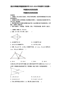 重庆市荣昌区荣隆镇初级中学2023-2024学年数学八年级第一学期期末达标测试试题【含解析】