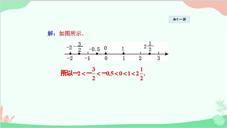 1.2.2 在数轴上比较数的大小 华东师大版数学七年级上册课件3第8页