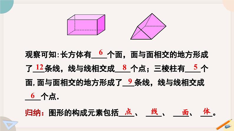 1.1.2 点、线、面、体 北师大版数学七年级上册课件04