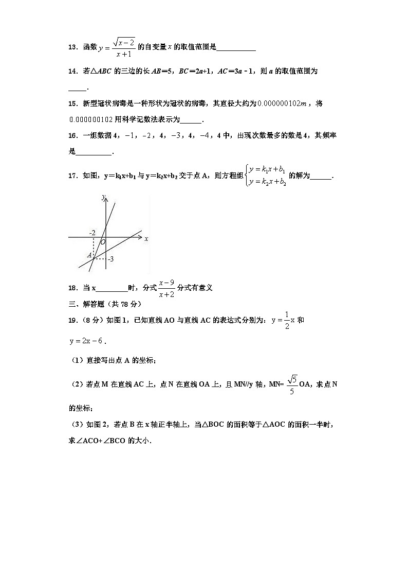 重庆市渝北八中学2023-2024学年八年级数学第一学期期末经典试题【含解析】03