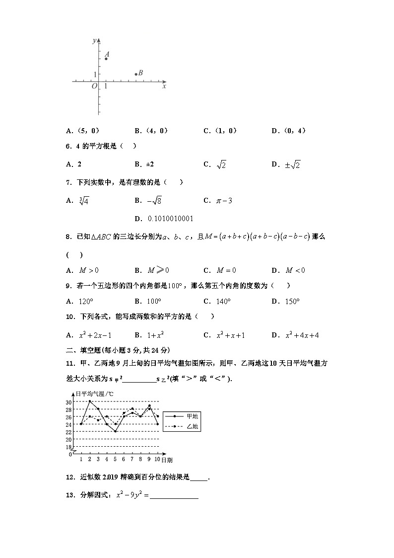 重庆市中学2023年数学八上期末学业水平测试试题【含解析】第2页
