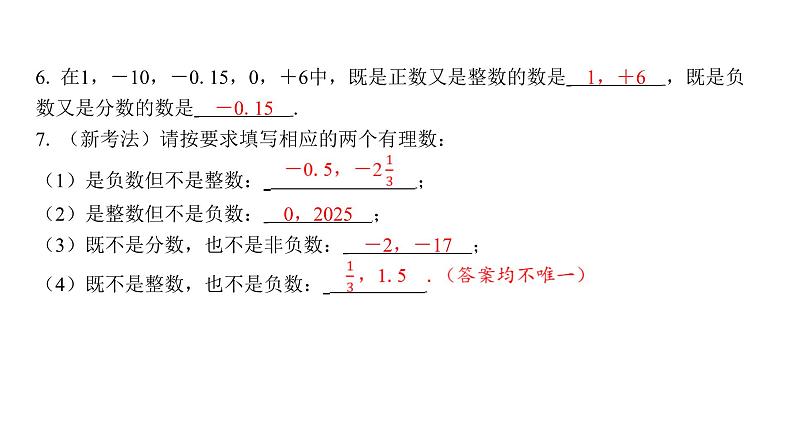 1.2.1 有理数的概念 初中数学人教版七年级上册课件第4页