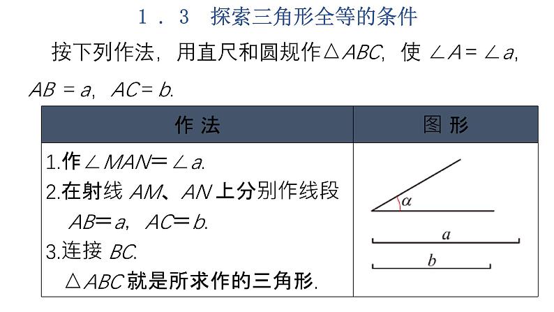 1.3  探索三角形全等的条件  第1课时-2023-2024学年苏科版数学八年级上册课件07