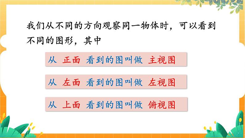 北师大版数学七年级上册 1.2.2　从三个方向看物体的形状 课件+教学设计05