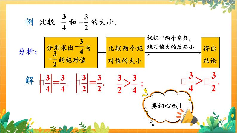 华师2024版数学七年级上册 第1章 1.5 有理数的大小比较  PPT课件08