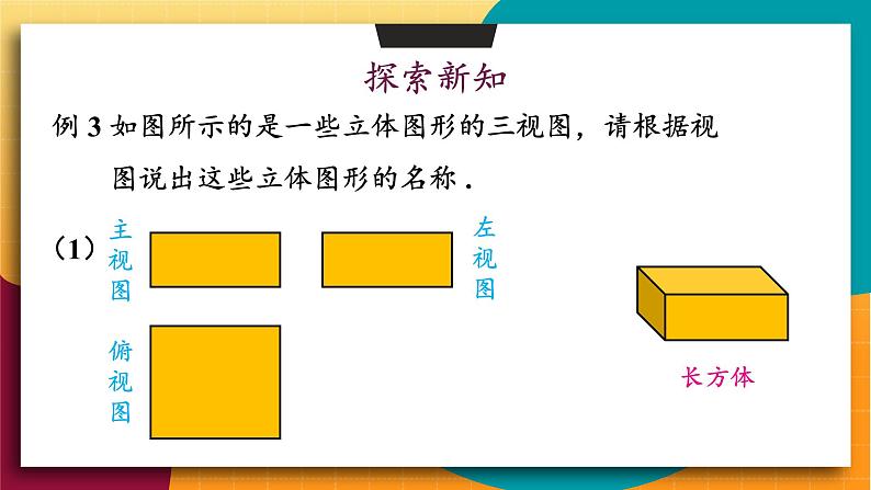 华师2024版数学七年级上册 第3章 3.2.2 由视图到立体图形 PPT课件03