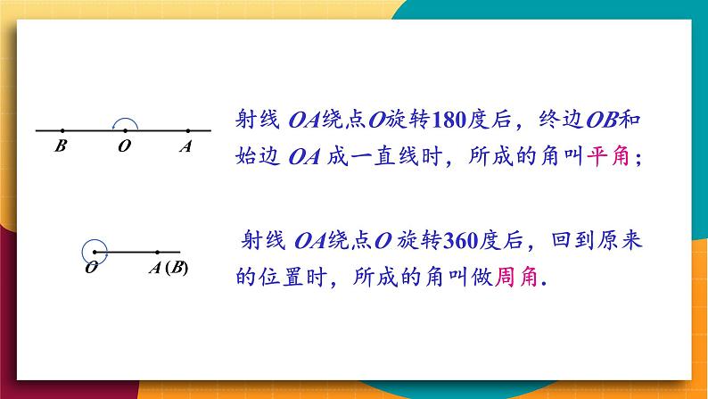 华师2024版数学七年级上册 第3章 3.6.1 角 PPT课件06