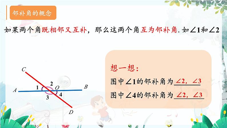 华师2024版数学七年级上册 第4章 4.1.1 对顶角 PPT课件05