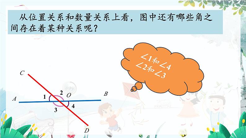 华师2024版数学七年级上册 第4章 4.1.1 对顶角 PPT课件06