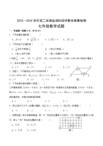 内蒙古自治区巴彦淖尔市杭锦后旗2023-2024学年七年级下学期4月期中考试数学试卷(含答案)