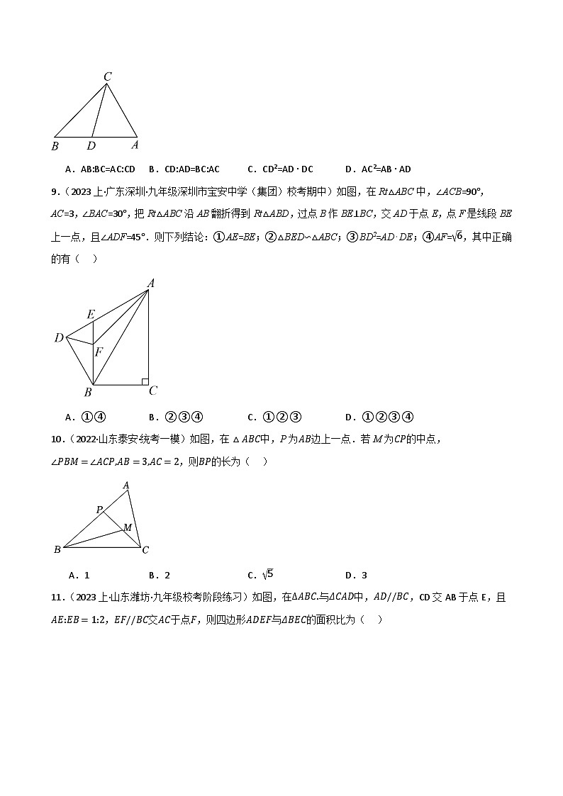 专题06 相似三角形（分层训练）-2024年中考数学总复习重难考点强化训练（全国通用）03