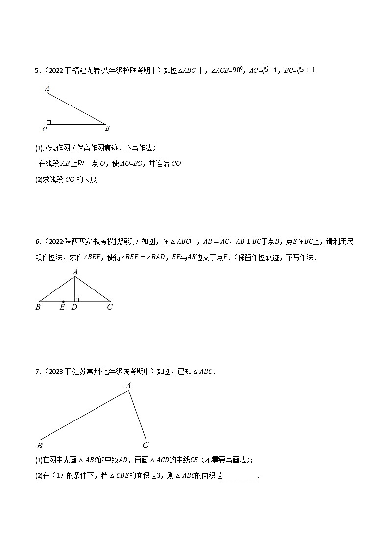 专题05 尺规作图（分层训练）（全国通用）(原卷版） 第3页