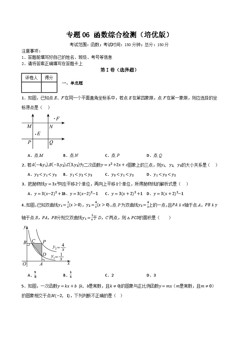 专题06 函数综合检测（培优版）（全国通用）(原卷版）第1页