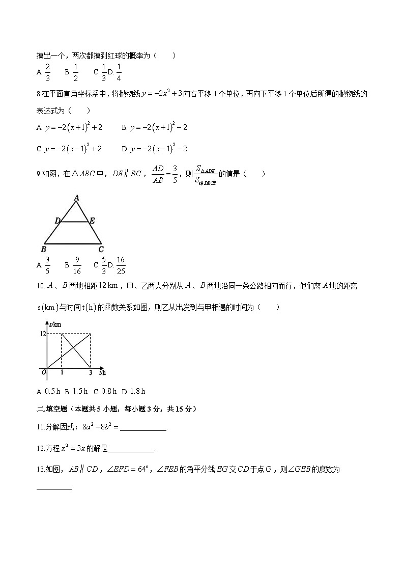 辽宁省盘锦市兴隆台区2024届九年级下学期中考三模数学试卷(含答案)02