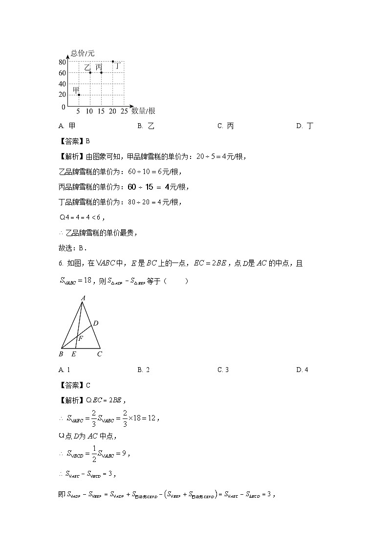 [数学][期末]【数学]江西省景德镇市浮梁县2023-2024学年七年级下学期期末试题（解析版）03