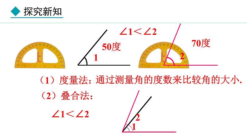 6.3.2  角的比较与计算 （课件）--2024-2025学年人教版数学七年级上册06