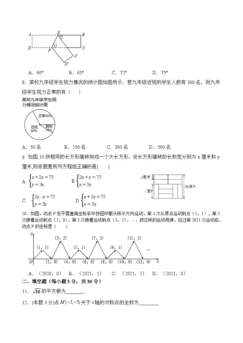 最新人教版七年级数学下学期期末考试全真模拟卷（含详细解析）第2页