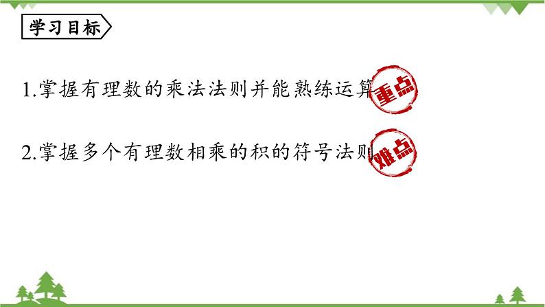 2.2 有理数的乘除法课时1 人教版数学七年级上册课件第3页