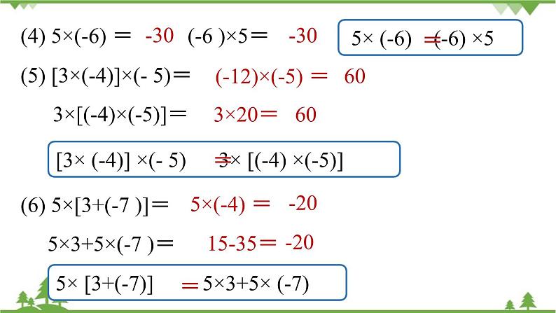 2.2 有理数的乘除法课时2 人教版数学七年级上册课件第5页