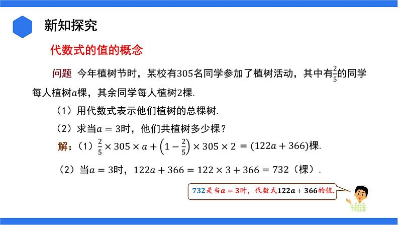 七年级上册数学湘教版（2024）2.2  代数式的值 课件04