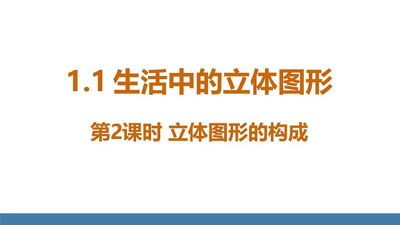 北师大版（2024）数学七年级上册课件 1.1 生活中的立体图形 第2课时 立体图形的构成01