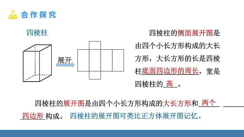 北师大版（2024）数学七年级上册课件 1.2 从立体图形到平面图形 第2课时 棱柱、圆柱、圆锥的展开与折叠第6页