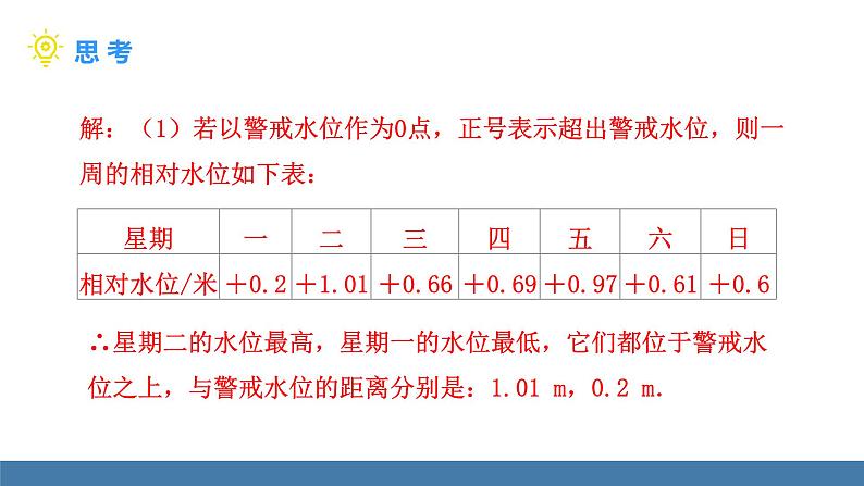 北师大版（2024）数学七年级上册课件 2.2 有理数的加减运算 第5课时 有理数的加减混合运算的实际应用08