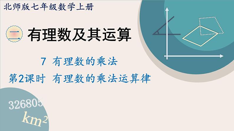 2.3 .2 有理数的乘法运算律 北师大版七年级数学上册课件01