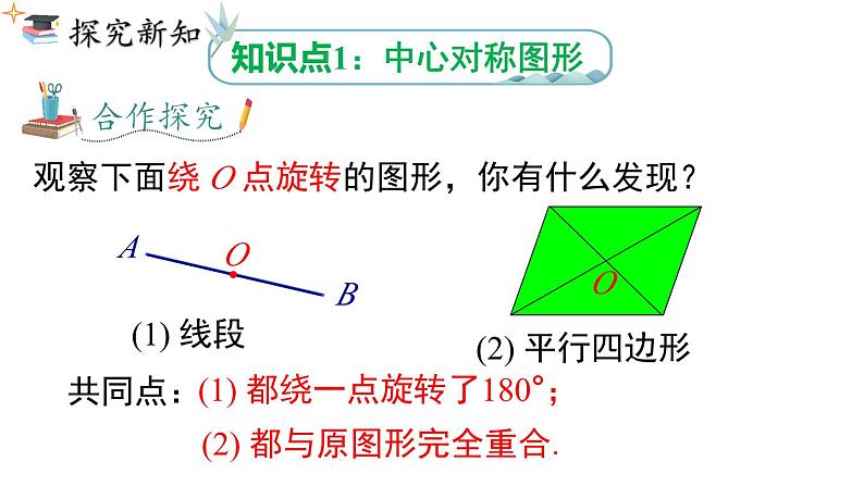 人教版九上数学23.2.2中心对称图形课件第4页