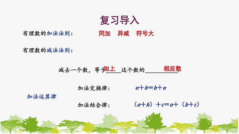 1.8 有理数的加减混合运算 华师大版数学七年级上册课件2第2页