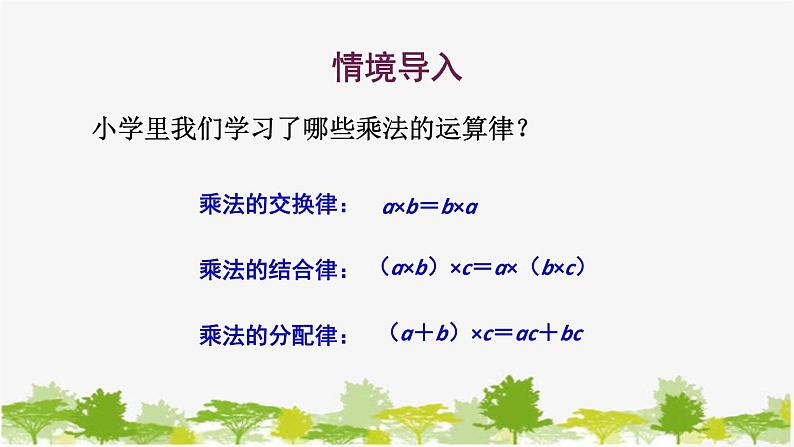 1.9 有理数的乘法2-有理数乘法的运算律 华师大版数学七年级上册课件02