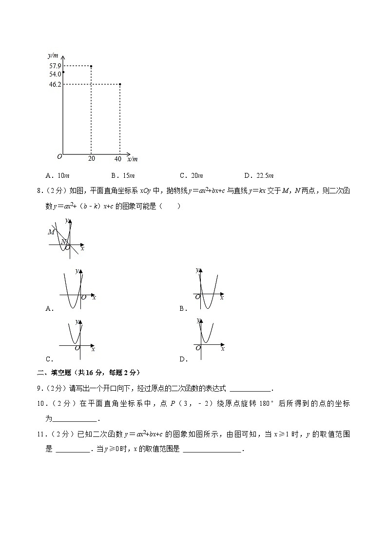 2021-2022学年北京市朝阳区和平街一中九年级（上）期中数学试卷【含解析】02