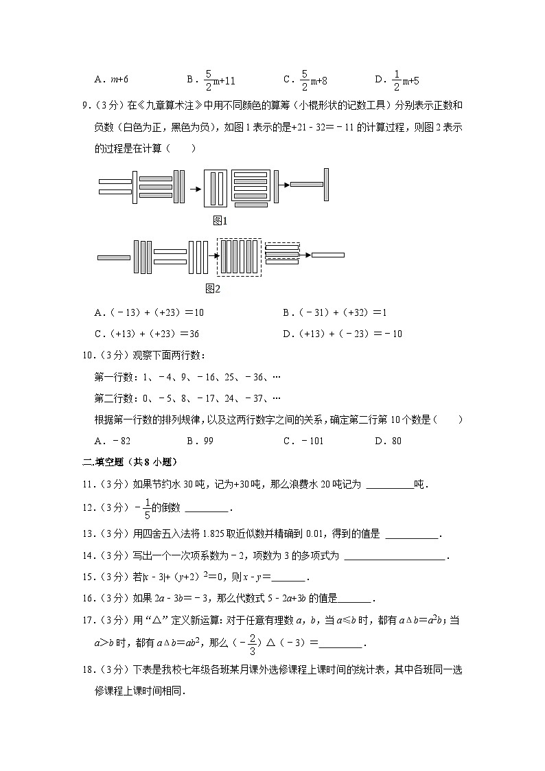 2022-2023学年北京市东城区广渠门中学七年级（上）期中数学试卷【含解析】02