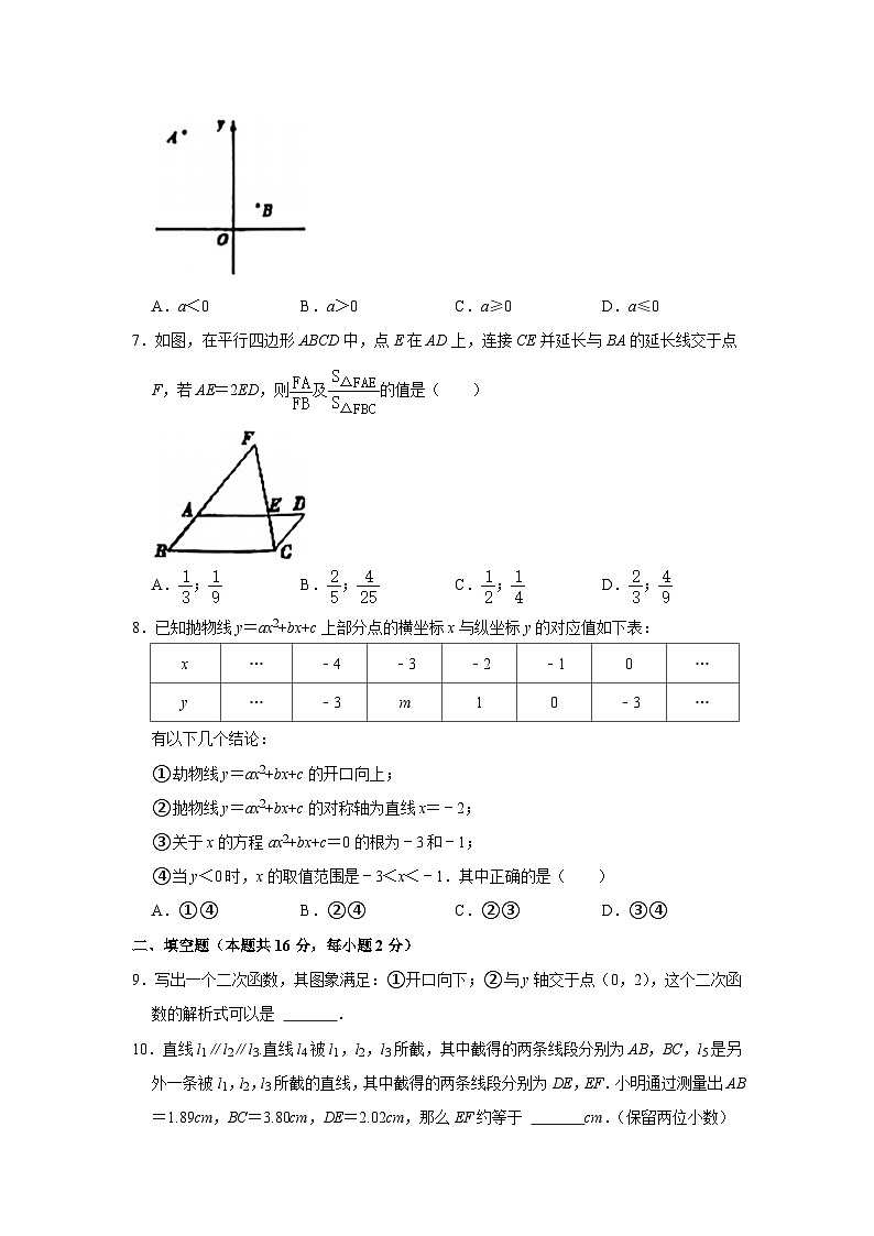 2022-2023学年北京市顺义八中九年级（上）期中数学试卷【含解析】第2页