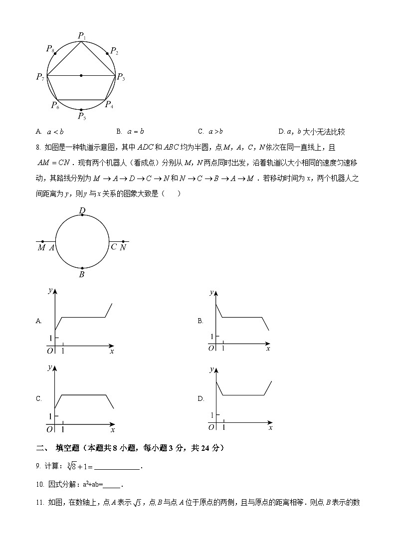 宁夏回族自治区固原市西吉县第五中学2023-2024学年下学期九年级开学考试数学试题（原卷版）第3页