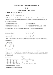 河南省周口市沈丘县沈丘县中英文学校2023-2024学年九年级下学期开学数学试题（原卷版+解析版）