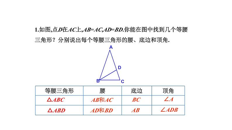 2.2 等腰三角形 浙教版八年级数学上册课件05