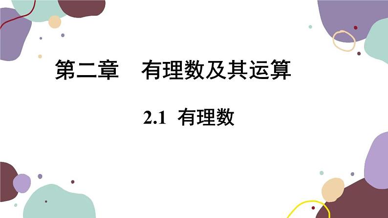 2.1 有理数 北师大版七年级数学上册 课件第1页