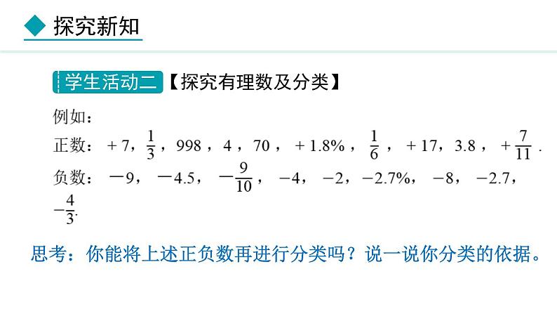 七年级数学冀教版（2024）上册课件  1.1.2  有理数的分类08