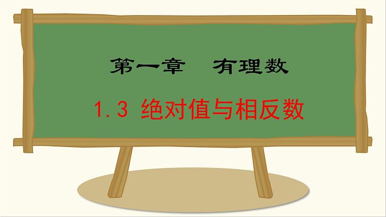 七年级数学冀教版（2024）上册课件  1.3  绝对值与相反数01