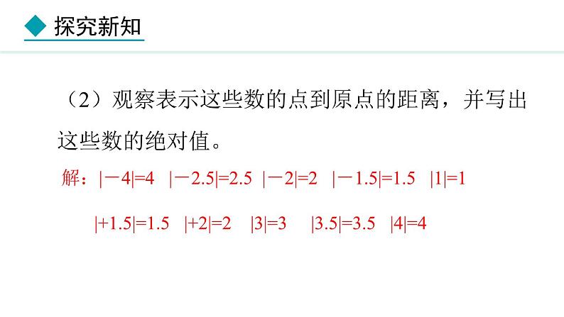 七年级数学冀教版（2024）上册课件  1.3  绝对值与相反数07