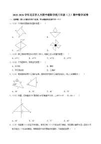 2023-2024学年北京市人大附中朝阳学校八年级(上)期中数学试卷【含解析】