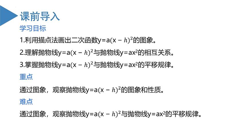 人教版九年级数学上册课件 22.1.3 第2课时 二次函数y=a（x-h）^2的图象和性质第4页