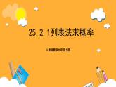 人教版数学九年级上册25.2.1《用列举法求概率》 课件+教案