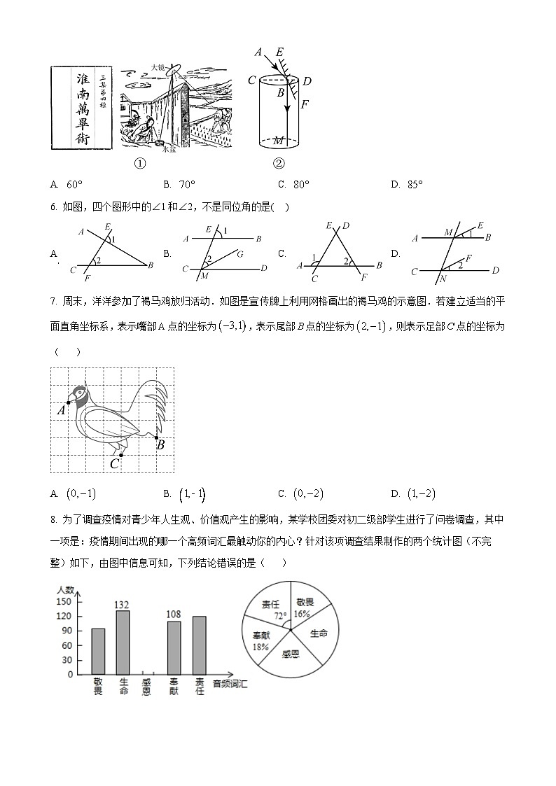 河南省信阳市新县2023-2024学年七年级下学期期末数学试题（原卷版）第2页