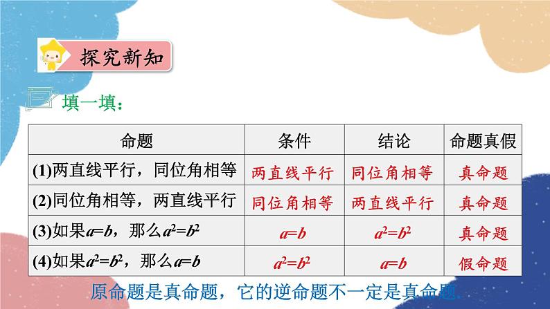 2.5 逆命题和逆定理 浙教版数学八年级上册课件08