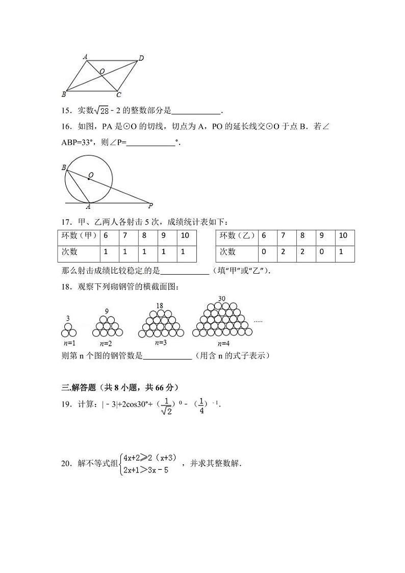 广西省百色市中考数学试卷（含解析版）03